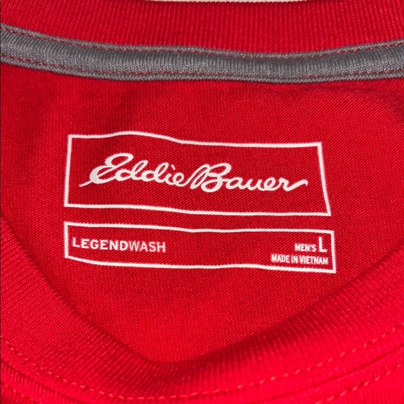 Lot of 4 Eddie Bauer Legend Wash T-shirts. Men's L. Exc. to like new condition. - Picture 8 of 15